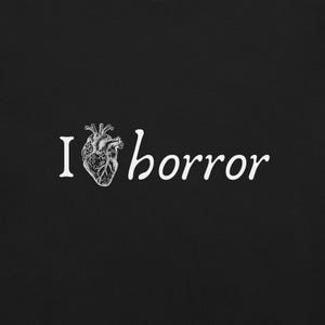 I Heart Horror Unisex Tshirt I Love Horror Anatomic Heart Tee Halloween Office Party Shirt Christmas Gift for Horror Movie Haunted House Fan