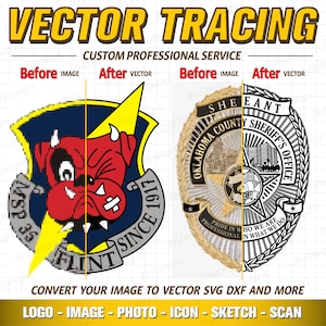 Custom Vectorization Service, Convert Image to Vector, custom svg for cricut, Redraw, Convert to SVG, Vectorize logo, Image to svg and dxf