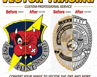 Custom Vectorization Service, Convert Image to Vector, custom svg for cricut, Redraw, Convert to SVG, Vectorize logo, Image to svg and dxf