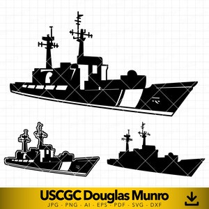 Warship svg, Military Ship svg, Warship Silhouette, United States svg,  Shipping vessel svg, Vector File for Cutting and Engraving