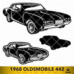 Classic Auto svg, Vintage Car svg, Car Silhouette, Old School Car dxf, Retro Car svg, Vector File for Cutting and Engraving
