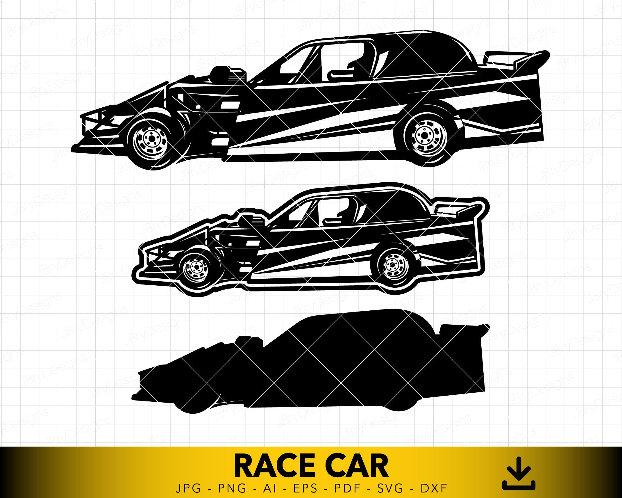 Race Car Svg, Luxury Sports Car Svg, Car Silhouette, Sports Car Dxf ...