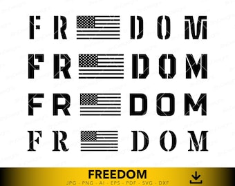 Freedom svg, American Flag svg, Free Country svg, Second Amendment svg, Patriotic svg, Veterans svg, Cricut cut file
