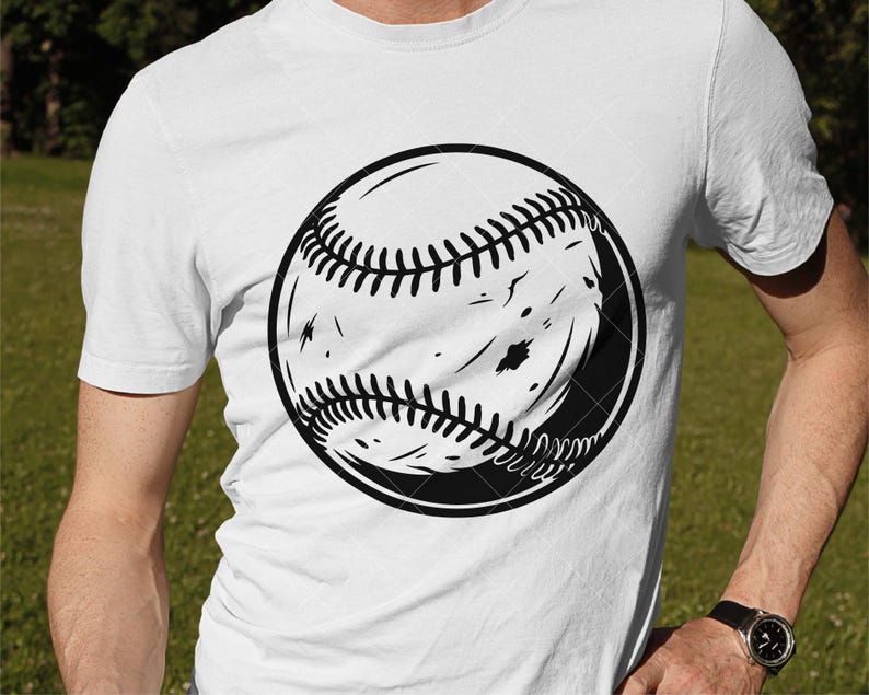 Baseball Ball SVG, Detailed Baseball Stitch Pattern Design, Sports ...