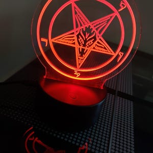 Sigil of Baphomet LED Lamp/Night Light