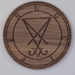 Lucifer wooden sigil