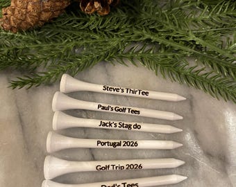 Gepersonaliseerde gegraveerde houten golft-shirts – gepersonaliseerd golfcadeau