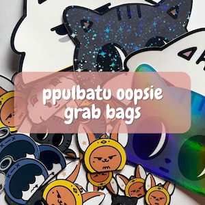 Bolsas TXT Oopsie / Pegatinas Kpop / Pegatinas inspiradas en Kpop / Pegatinas TXT / Calcomanías Ppulbatu / Pegatinas MOA / Holográficas