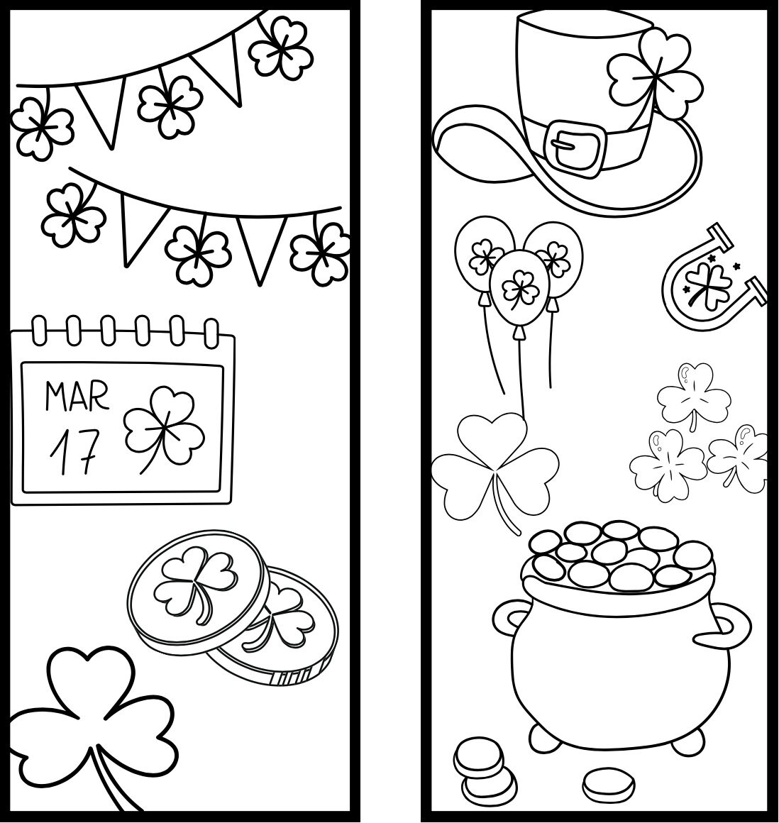 Coloring Pages Coloring Bookmarks St Patricks Day Coloring Pages ...