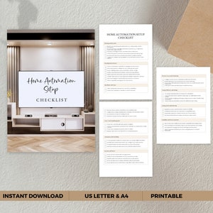 Home Automation Setup Checklist, Family House Security Checklist, Smart