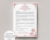Editable Father Christmas Letter Template