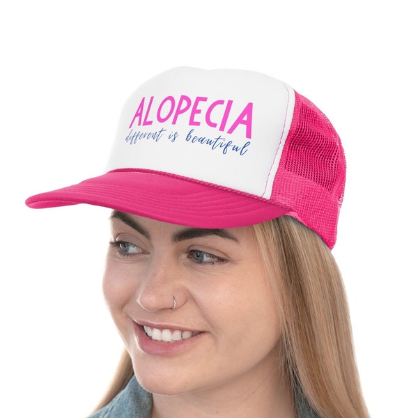 Alopecia Hat Alopecia Areata Alopecia Totalis Alopecia Universalis Alopecia Different is beautiful Trucker Cap Alopecia Girls alopecia hat