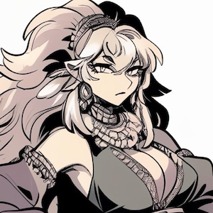 Dragon Snake Girl OC Adoptable | Reptile Fantasy Character | Elegant RPG OC | Monster Girl Reference Sheet | Fantasy Character Design