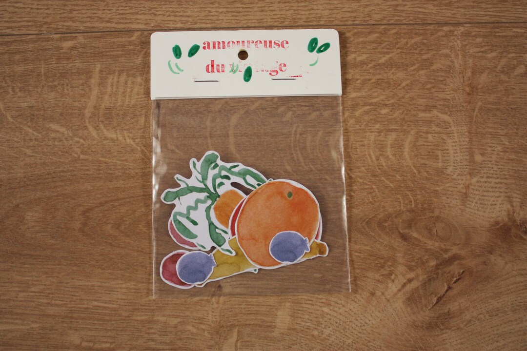 Fruit and Vegetable Stickers Etsy