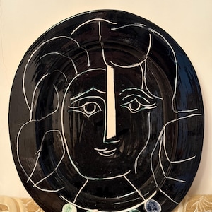 ピカソ　Picasso　お皿　壁掛け　直径約24cm　8枚セット Picasso ceramic plate - Etsy 日本