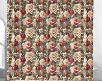 Rustic Roses Shower Curtain