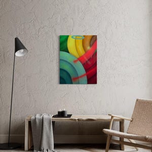 Hiones - Elevation (UV) - Pintura contemporánea | Lienzo original de arte pop abstracto | Gran obra de arte mural moderna y colorida | Obra de arte única