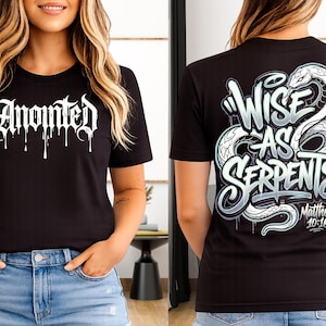 Anointed Bella Canvas 3001 T-shirt, Wise as serpents tee, Matthew 10:16 Christian shirt, Religious apparel, Everyday wear, Scripture top