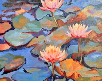 Original flower oil painting
