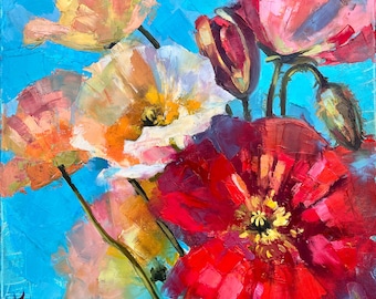 Original flower oil painting