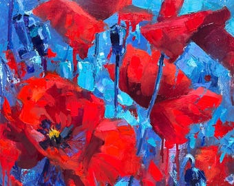 Original flower oil painting