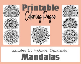 Mandala para colorear, página para colorear para adultos y niños, patrón repetitivo circular