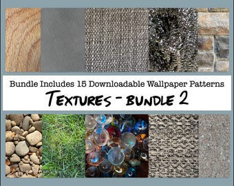 Texturas Papel artesanal, imprimible, fabricación de tarjetas, diarios basura, papel para álbumes de recortes, piedra, madera, tela