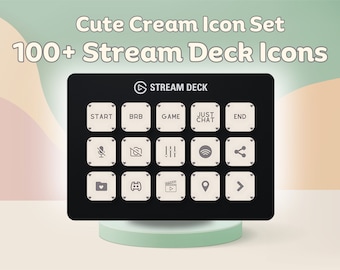 Cute Dreamy Stream Deck Icons Set| 100+ Icon Pack for El Gato Stream ...