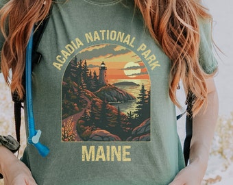 Acadia National Park shirt, Acadia Park Tshirt, National Parks Tee, Maine shirt, vacation travel gift, hiking T, Camping gifts, adventure