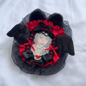 NUEVA colección de tarjetas fotográficas decorativas de carga superior con encaje Kpop PREMADE, pegatinas coreanas, regalo, colección de anime, estética linda, ambiente oscuro, tema gótico