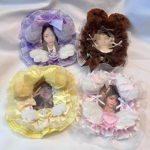 RÉAPPROVISIONNEMENT ! Collection de cartes-photos déco en dentelle Kpop, autocollants coréens, cadeau kpop, collection d'anime, collectionneur de cartes-photos déco, esthétiques mignonnes