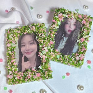PREMADE hars toploader kpop deco fotokaarthouder collectie cadeau anime handgemaakt esthetische kawaii y2k versierde toploaders fotokaart baksteen
