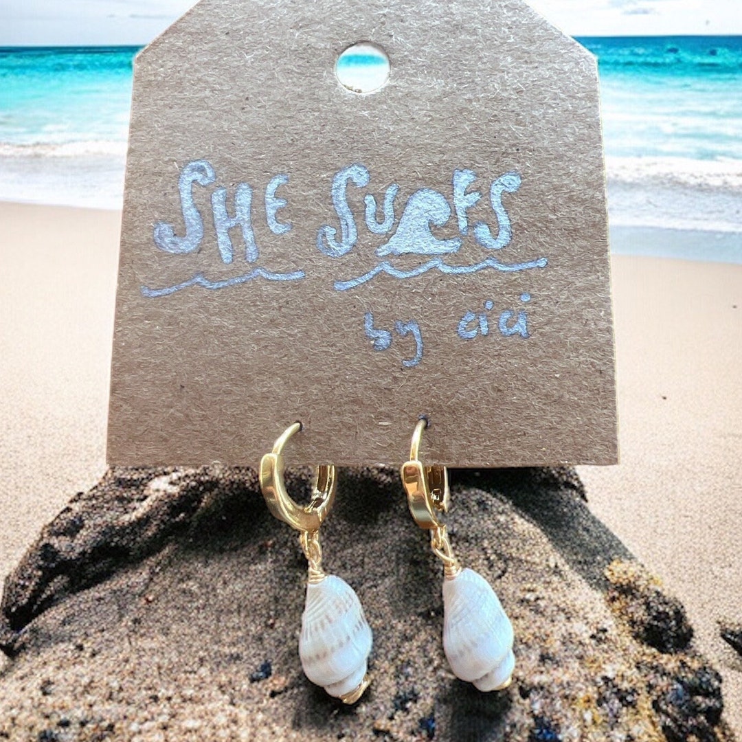 Seashell Huggies main image 1