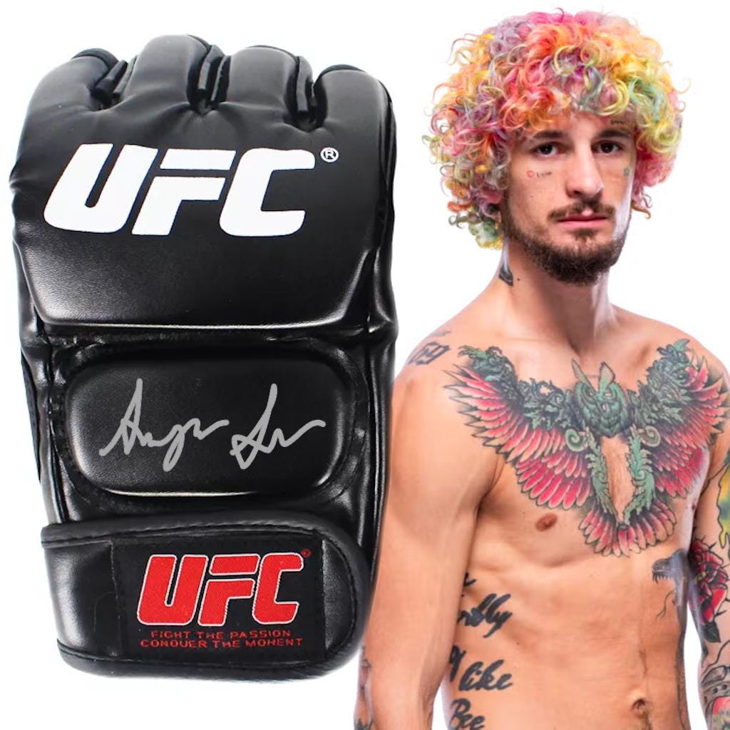 Sean O Malley Autographed UFC MMA Fighting Glove Memorabilia w/ COA