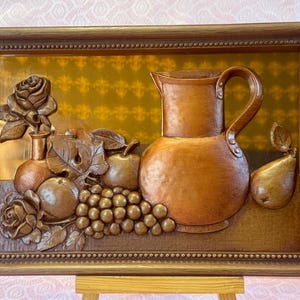 Mid Century Modern Vintage Coppercraft Guild Copper Wall Art