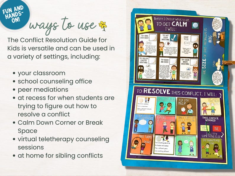 Conflict Resolution Kit for Kids – SEL Skills, Problem Solving (digital ...
