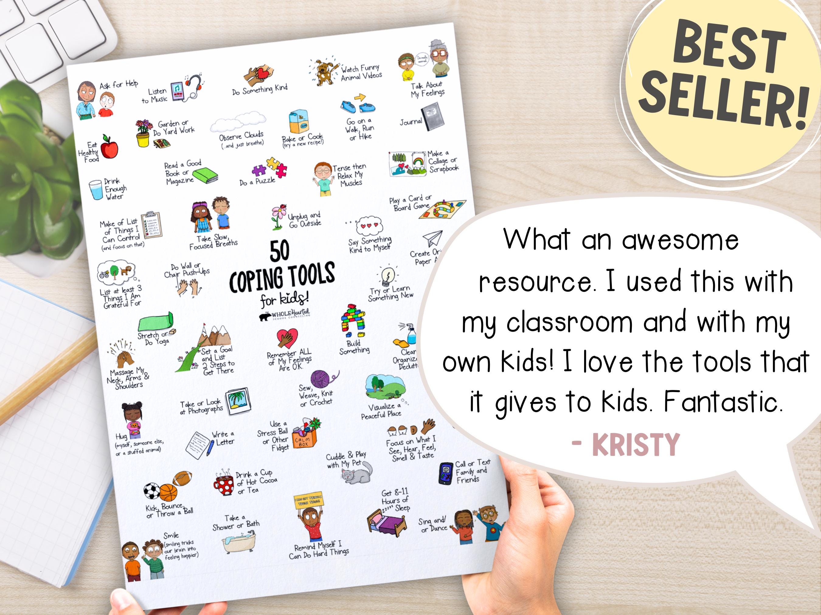 50 Coping Skills for Kids: SEL Activities, Calm Corner (digital Files ...