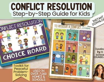 Conflict Resolution Kit for Kids – SEL Skills, Problem Solving (Digital Download)