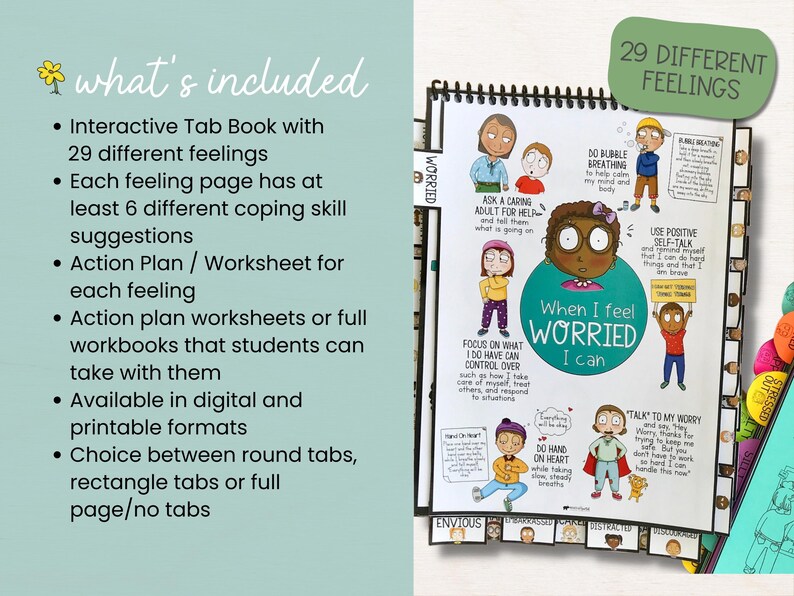 Feelings & Coping Skills Workbook for Kids: Emotion Regulation (SEL ...