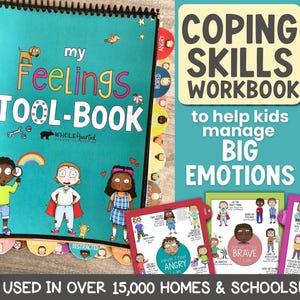 Feelings & Coping Skills Workbook for Kids: Emotion Regulation Worksheets, SEL Activities for Kids, Coping Tools Exercises, SEL Workbook