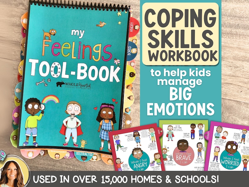 Feelings & Coping Skills Workbook for Kids: Emotion Regulation (SEL ...