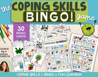 Coping Skills BINGO Game: Stress Management & SEL Activity