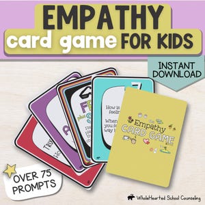 Juego de asesoramiento empático, terapia para niños y adolescentes, juego de habilidades de afrontamiento SEL para educación en casa, aula o grupos pequeños, juego de TCC
