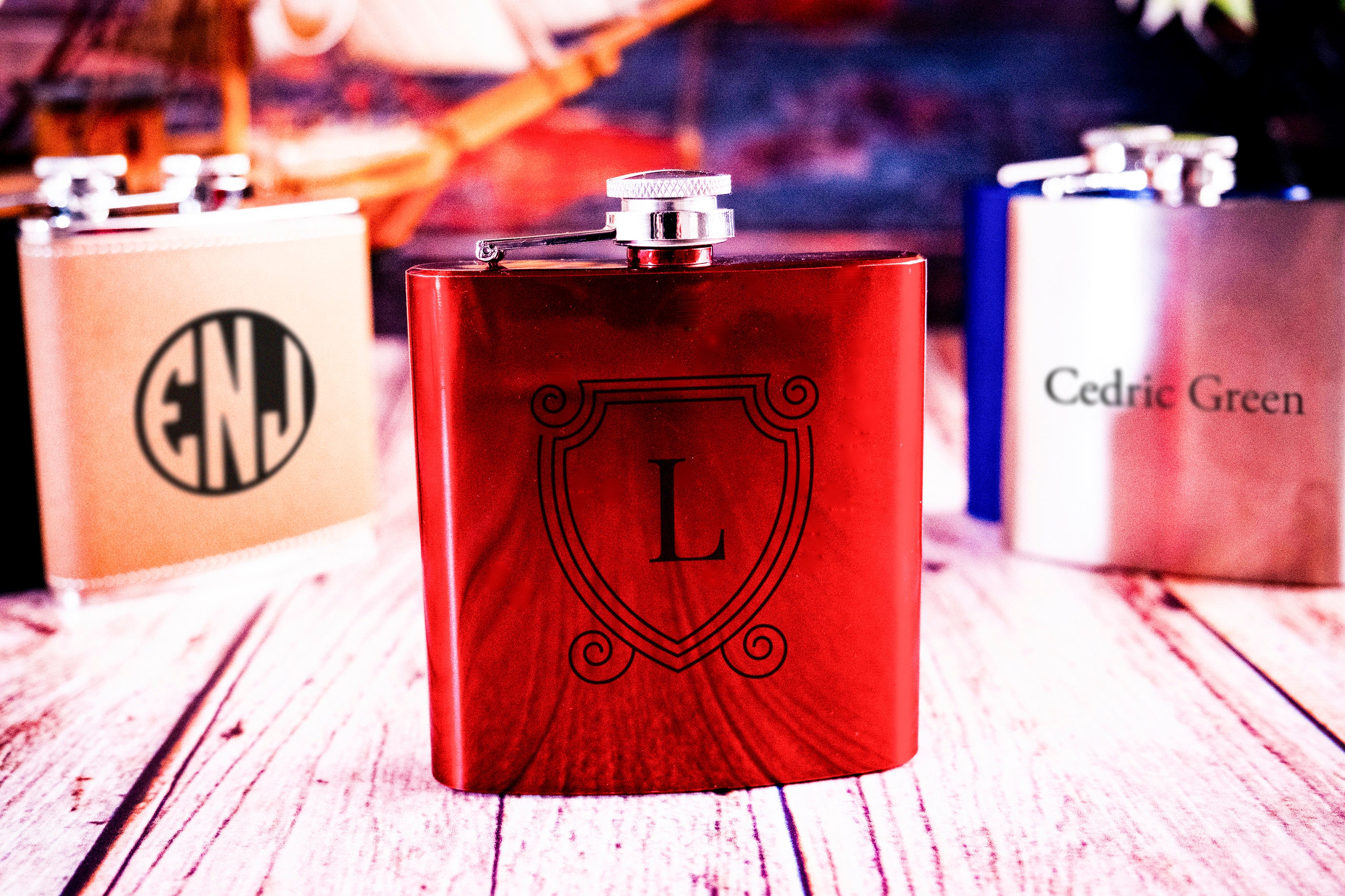 Engraved Steel Flask, Personalized Flask for Men, Steel Hip Flask, Best Man Flask, Custom Name Flask, Best Man Proposal, Gift For Him