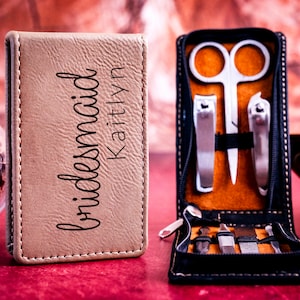 Personalized Perfect Bridesmaid  Manicure Set Case, Customed Manicure Set, Bridesmaid Proposal, Bridesmaid  Manicure Gift Set