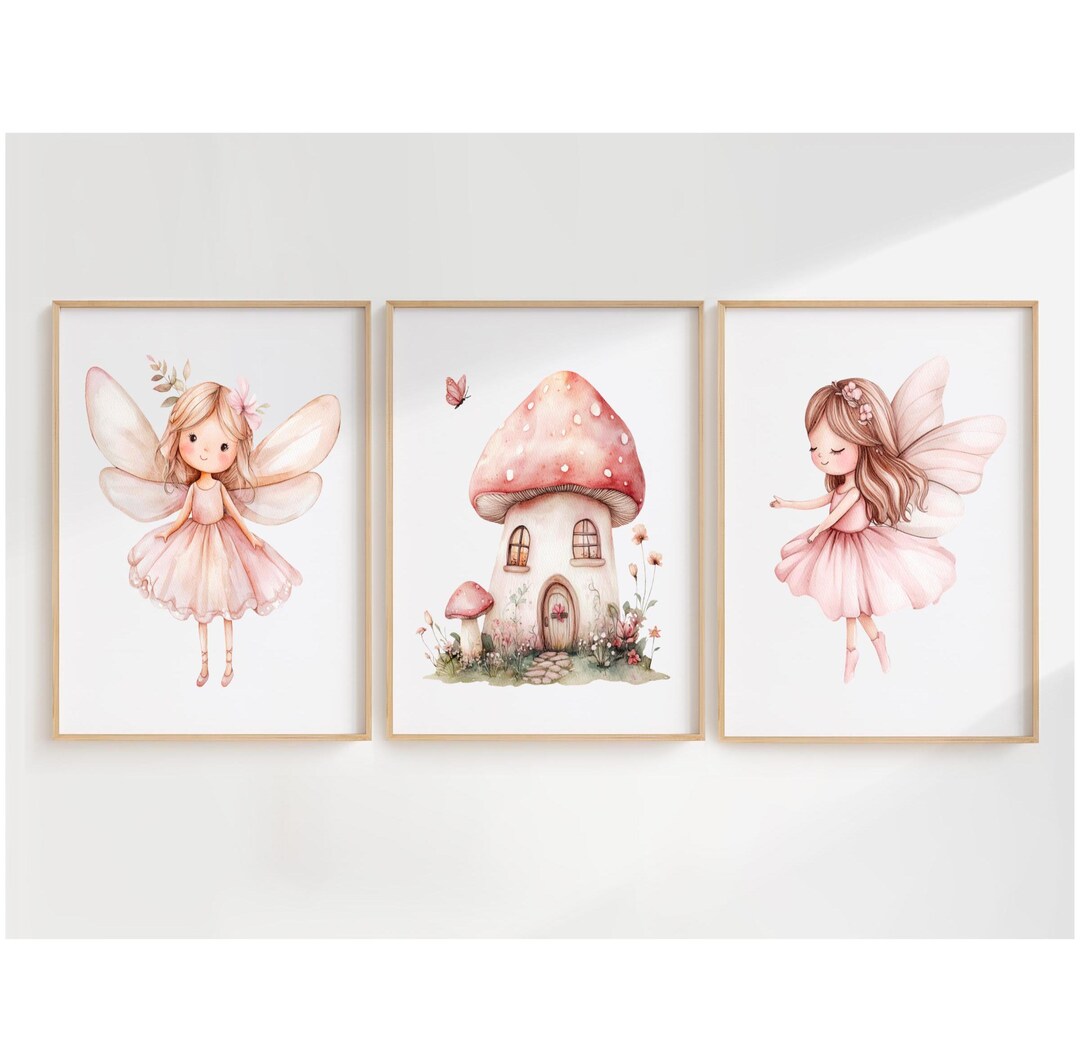 Fairy Nursery Art Prints, Fairy Wall Art Decor, Girls Room Decor ...