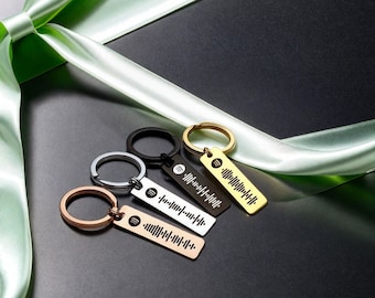 Personalized Spotify Keychain: Engraved Music Lover Gift