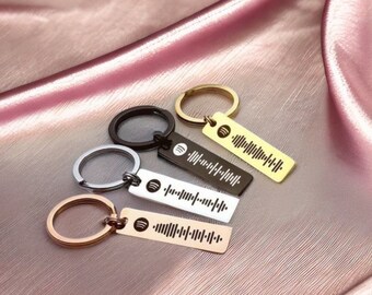 Aangepaste Spotify-sleutelhanger met nummercode: gepersonaliseerd muziekcadeau