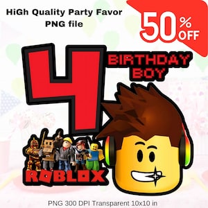 Roblox birthday png, Birthday roblox, sublimation design, Birthday boy png,roblox png, Birthday party png,roblox 4th birthday