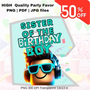 Roblox birthday png, Birthday roblox, sublimation design, Birthday boy png,roblox png, Birthday party png,  birthday sublimation